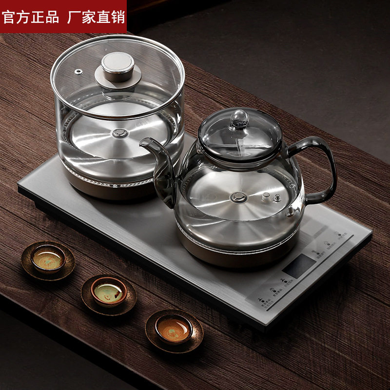 全自动恒温双上水电热茶炉套装