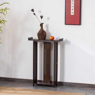 新桌中式 玄关入户门厅案条929供桌靠玄关台超窄实木玄关柜婚礼桌