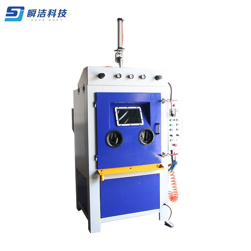 滚砂筒式自动喷砂机厂家小532品型工艺自动喷机手自一体喷砂机