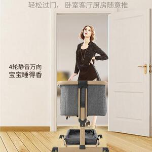759elittile婴b儿床拼接大床新生儿b床多叠功能篮宝宝摇床可折儿