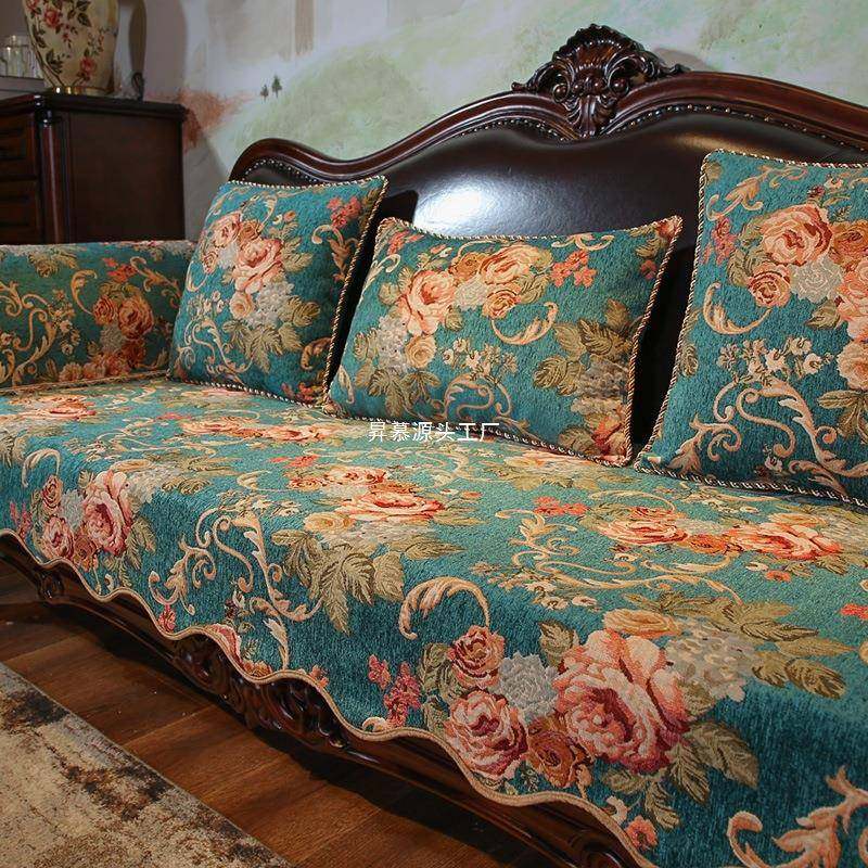 式春夏款沙发垫华四季通欧用皮沙发套罩防滑子奢盖LIZEMCQE巾垫座