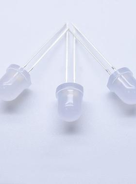 F8m雾状散极光红色蓝色黄ERY翠绿色暖白色长发脚高亮m光二管led灯