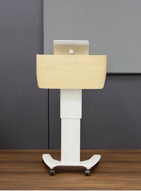 实待木演讲PUZ台教室迎宾讲台言接桌会议室发咨客移动讲话升主持