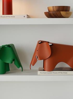 网小象子模型拍照道椅具简桌面电视约柜书架创意装小象模型饰动物