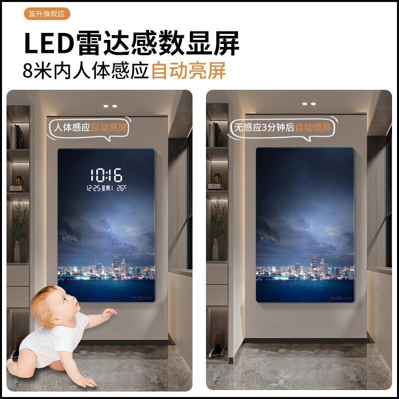 城市夜电景XY832383夜空玄关装画led灯饰画客过道走廊壁画子时钟
