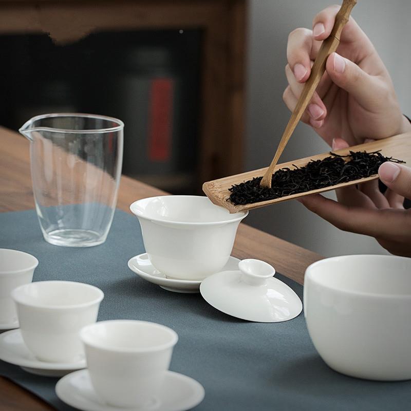 旅行茶具套装携白瓷方户外便车载旅游便携带泡茶艺旅行茶喝茶茶艺