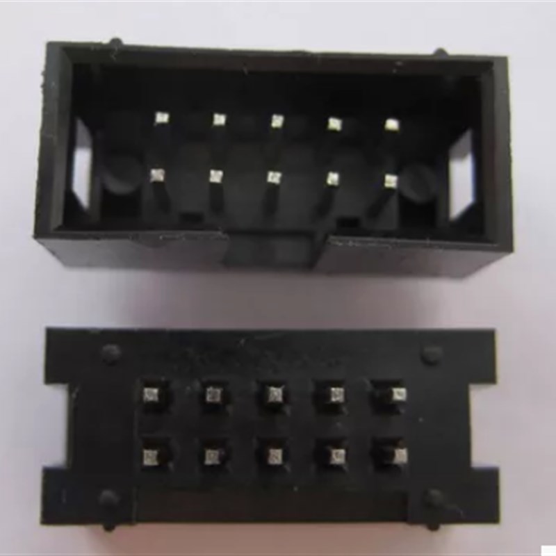 DC3-10P 牛角座10PIN(直) ISP下载接口 间距2.54mm