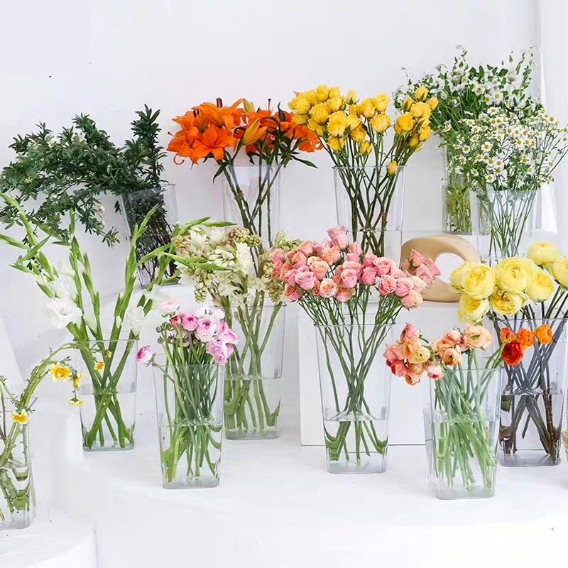 韩式婚礼路引压克力花瓶富贵竹塑料圆直筒鲜花醒花桶化妆空瓶收纳,橡塑材料及制品,塑料盒/塑料箱/塑料柜,淘宝优惠券,粉丝福利购,淘宝优惠卷