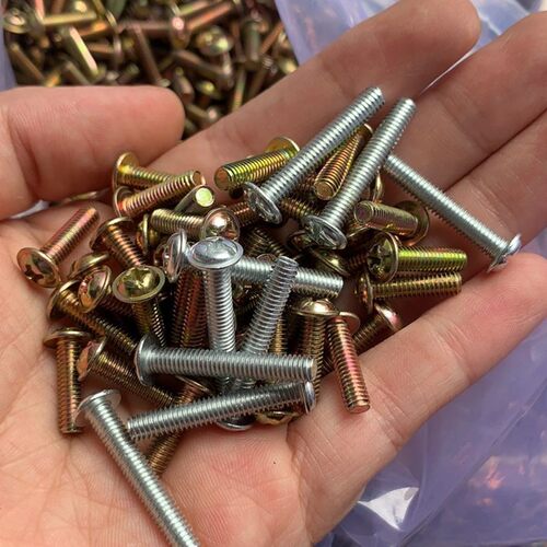 带垫螺丝十字圆头带垫片螺钉镀锌盘头带介子机丝带垫机3/4/5盘头