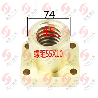 昆明镗床配件TM619/TM6113铜螺母25025 高98 螺距T55*10 镗床罗母