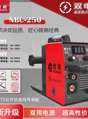 颐顿NBC315智能双电压无气二保焊机工业级不用气可焊不锈钢氩弧焊
