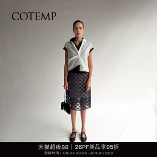 COTEMP CALIA BOX SHIRT 26PF新款卡里亚娃娃领短袖BOX衬衫上衣女