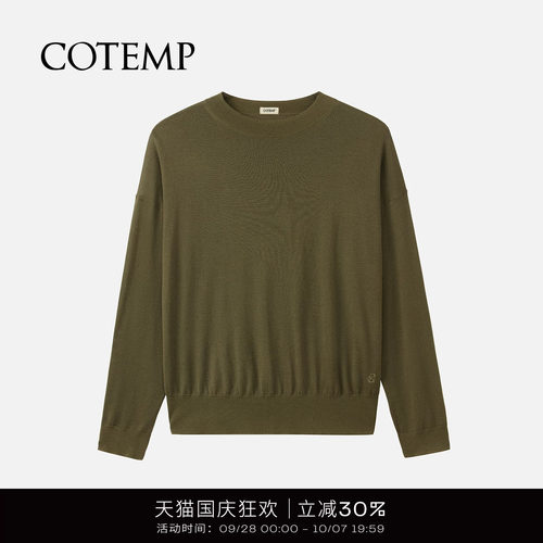 COTEMP羊毛针织长袖卫衣上衣