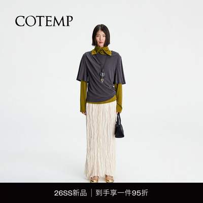 COTEMP索亚垂坠短袖T恤上衣