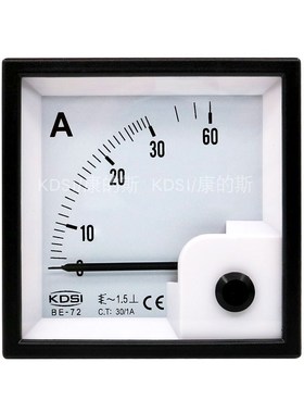 厂家供应 KDSI指针显示电流表BE-72 AC60/1A配电柜电流测量用电表
