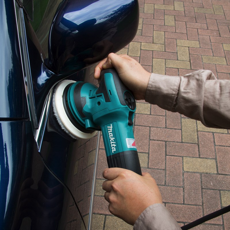 makita牧田BO6050J电动木工砂纸机盘式轨道砂光机震动打磨抛光机