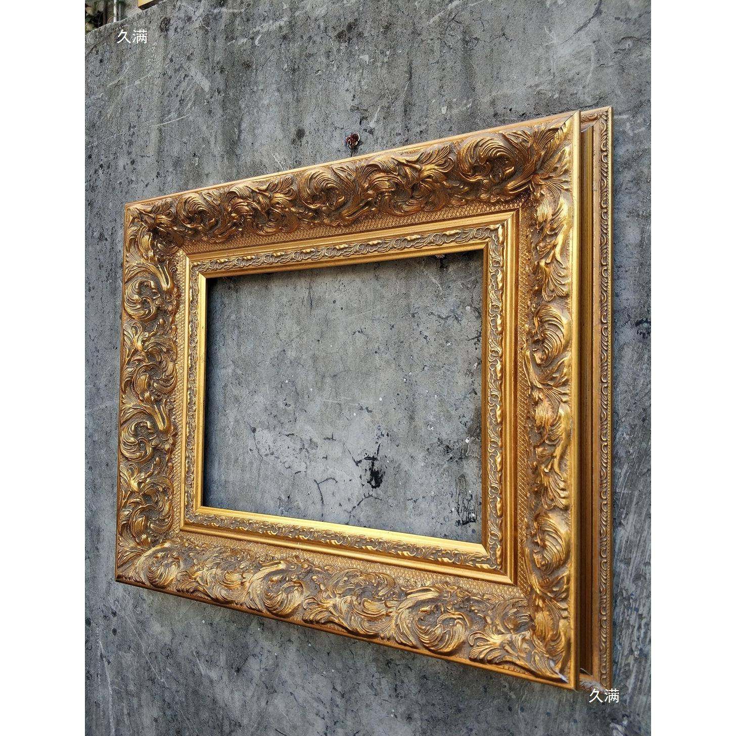 式实木tfglznsd画框复古油画油画外框装4裱画框2框寸36寸相欧框,家居饰品,DIY亲子装饰画,淘宝优惠券,粉丝福利购,淘宝优惠卷