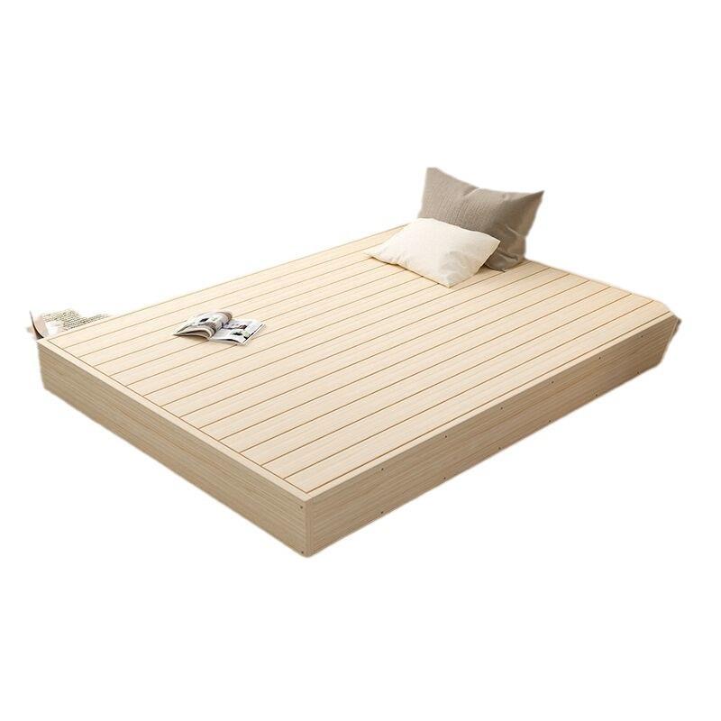 实木床硬REW板床垫排骨架落地护腰床日式床无板床头榻米床矮架子