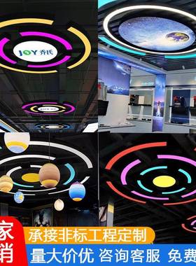 创弧意圆ORR异形造型灯圆圈商环形健球身房灯台室场超市大厅工业