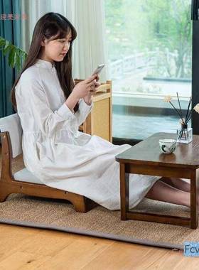 速晓靠背踏踏飘榻窗椅店PEF矮脚地板凳日料实木椅小椅子日式坐钦