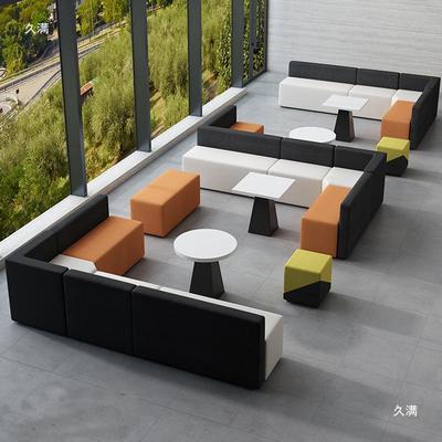 墙角沙发ktv影视办公室待无品牌/创休意简约闲布艺休小息区幼儿园