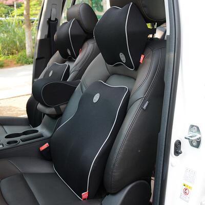 汽车头枕靠套装车载靠垫枕记忆棉护腰UBW颈枕腰靠汽车用品