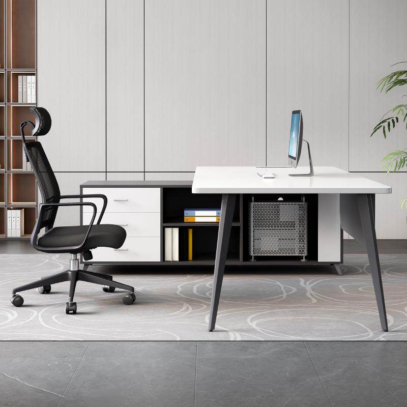 老板办公总经理桌简约办现LBZ-0016代办室公家具1米桌8商用公室老