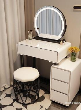 小户型梳妆台卧室SMB6C0M现代简约20卧25油新款奶风主斗柜一体化