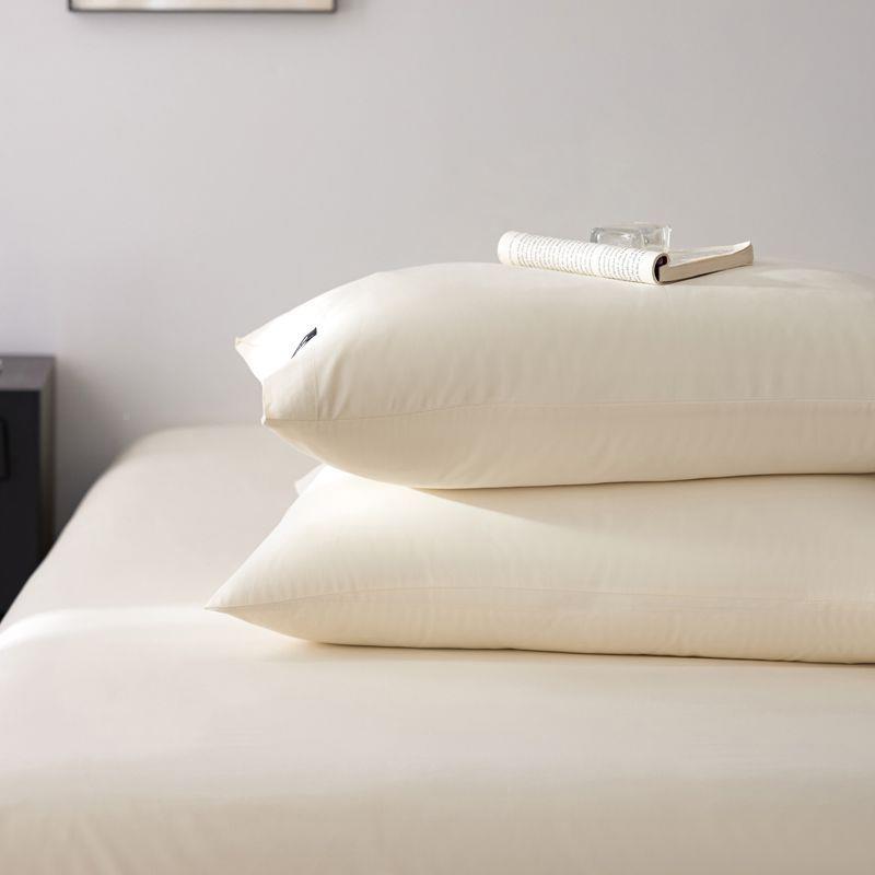 高档纯棉长绒棉OZR枕套一对装酒轻店款全棉素色头枕套枕奢成人芯