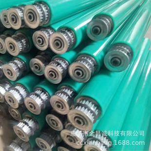 线厂家直供同步轮驱不锈镀锌塑521钢无动力动托辊滚钢筒流水设备