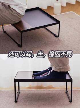 2025网飘色窗小桌UIU子轻奢日榻榻米茶桌小茶几式黑红炕桌矮桌茶