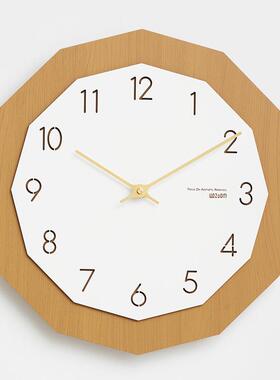 wozomo屋准免5打孔静音表挂钟客厅家用时尚202新款墙MAM021面装饰