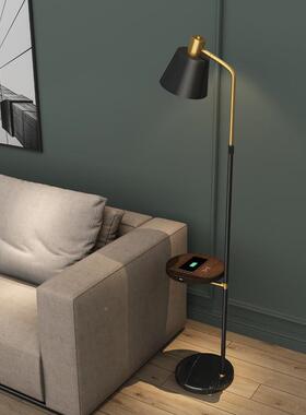 卧客发厅落地灯带置LDD-120物架沙室艺术奢茶轻几床头柜一体无线