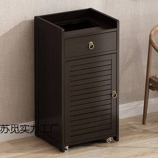 移动带司轮沙推车边几茶ILG机烧水壶一体边柜公办发公室茶几吧饮