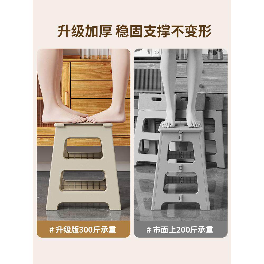 折叠凳便GMS加厚塑料椅高子携式浴餐椅成人室洗澡小凳子结实户外