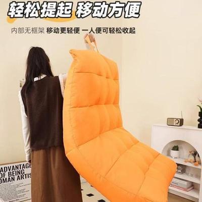 人沙发卧小型无品牌/毛毛虫可躺可单人小沙发躺睡椅室榻懒榻米休