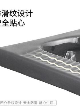 家用瓷灰防臭色坑式陶带存水弯感应式水箱套装蹲卫97500生间