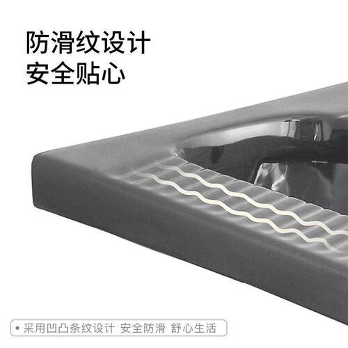 家用瓷灰防臭色坑式陶带存水弯感应式水箱套装蹲卫97500生间
