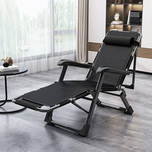 椅便折椅躺椅午休靠叠LKM椅午睡折叠床休闲靠背懒人沙发家用阳台