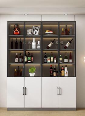 玻璃酒客柜家用靠玻璃门防尘防餐潮厅酒63662柜墙展示柜厅餐边柜