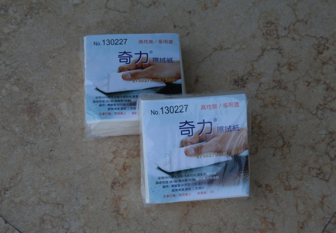 厂家奇力双层片装工业擦拭纸130227擦拭布木桨布厨房吸油纸无尘布