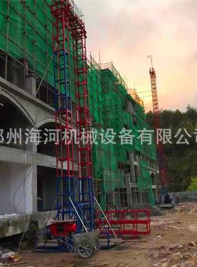 2025PFX工地提升货物盖房装修用物升料提升机龙龙门架提安装机门