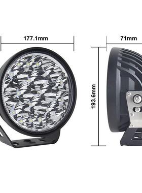 大瓦数7寸圆形工驶作灯15WLED行灯越野改装1车汽车56783LED工灯作