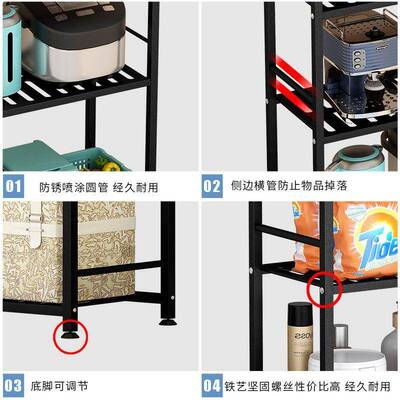 卫生间物架收浴室脸盆架落地式所洗手间多层纳架置洗漱台整UCX理