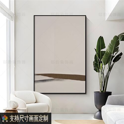 民宿客厅房间背景墙挂画现代简约餐厅F挂画民宿酒店软装无框画定