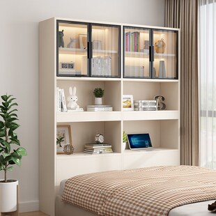 实木床头柜e靠墙卧室家用储物柜子床边柜床尾收纳夹缝组合书柜定