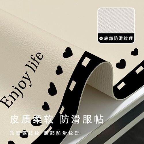 餐桌垫高级感简约PVCq茶几布餐桌台面保护垫防水防烫免洗可擦防油
