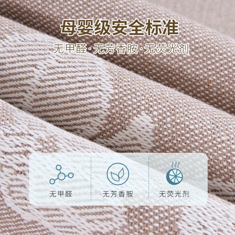 亚麻凉席三件f套纯亚麻1.5m床单双人婴儿童1.8m水洗软天然折叠席