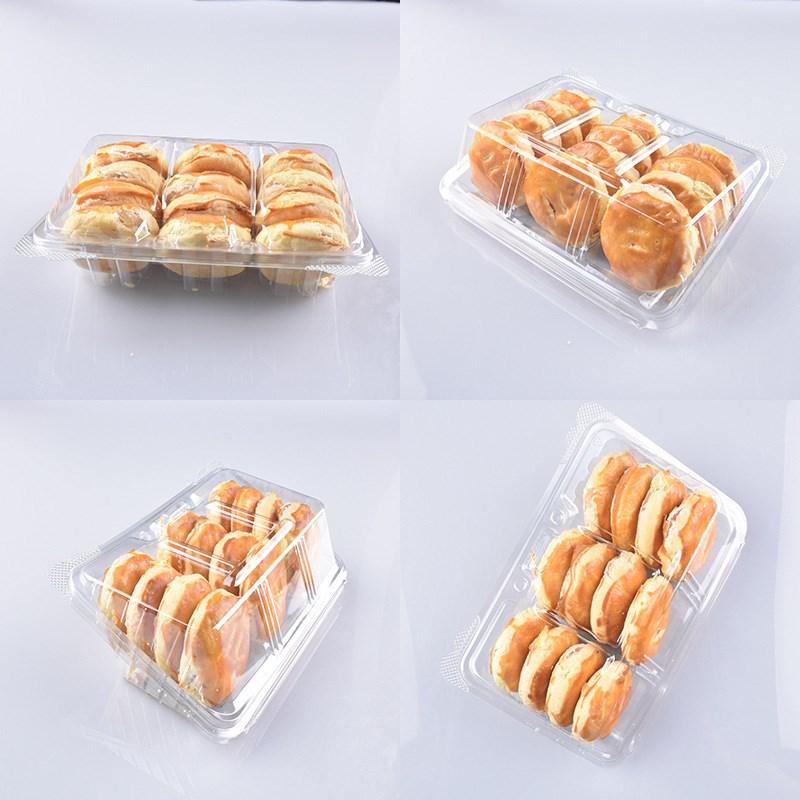蔬果乐043透明不规则异形PET塑料烘焙中式糕点酥饼类包装盒打包盒