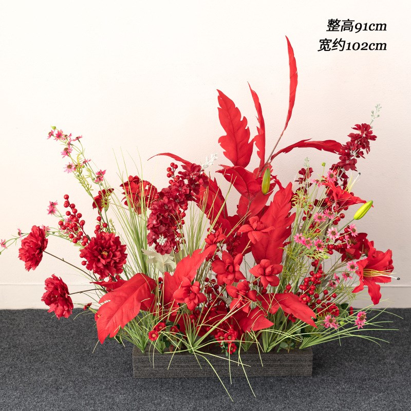 大型仿真造景植物芦苇假花庭院角落摆件酒店酒会氛围仿真花装饰花